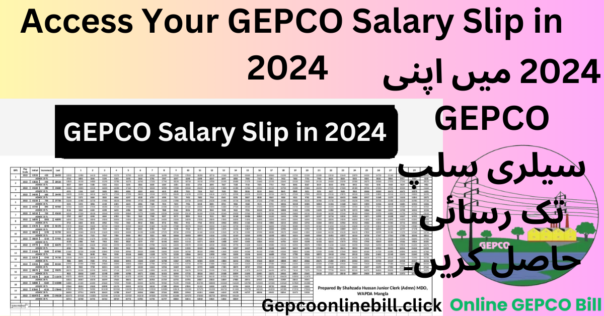 How to Access Your GEPCO Salary Slip in 2024