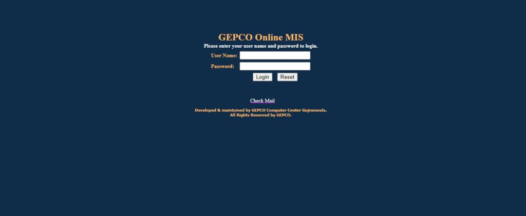 GEPCO MIS Bill 2024 | Easy Online Management